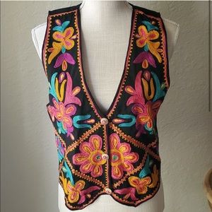 Colorful vintage vest